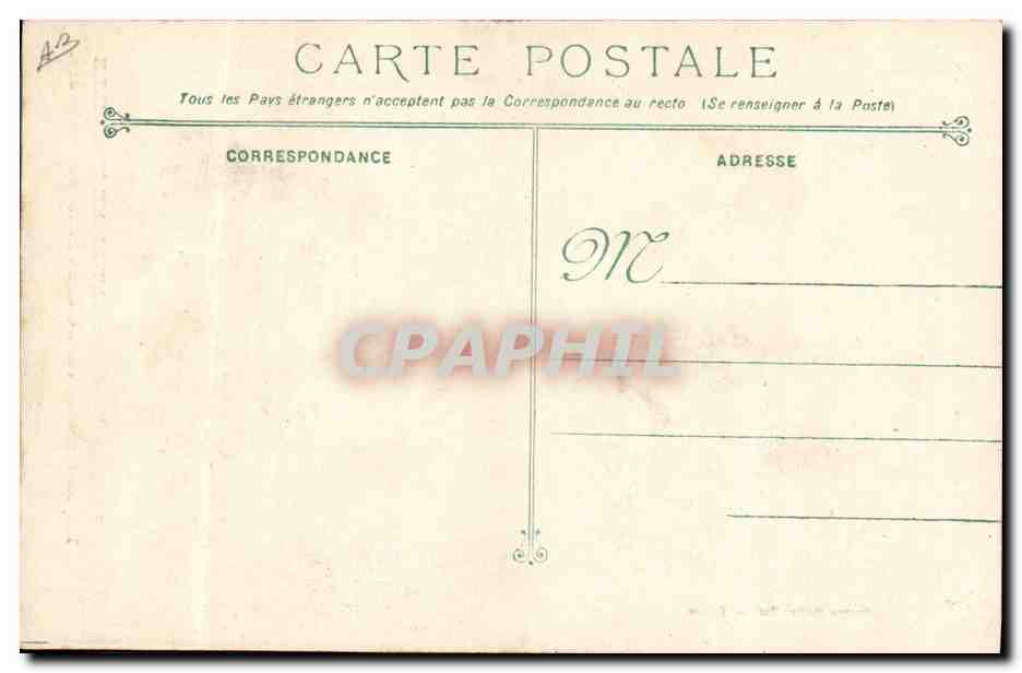 Catástrofe del LATOUCHE-TRÉVILLE — Explosión de un cañón en la torre trasera — Fototipo Marie Bar, Toulouse, n°266 — Reverso