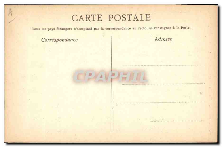 CPA Les rameaux Bertrand Faure  — Verso