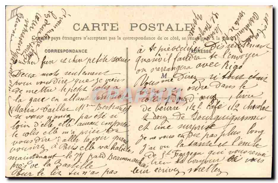 CPA La Luart Biche Equipages du marquis de Luart Foret de Saint Fargeau Musique et bouton  — Verso