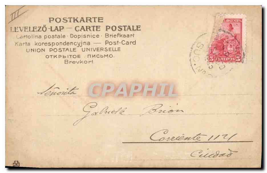 Deux femmes en costume de scène — La Tragédie de Mme Angel — Éditeur E. P. B. n° 767/8 — Reverso