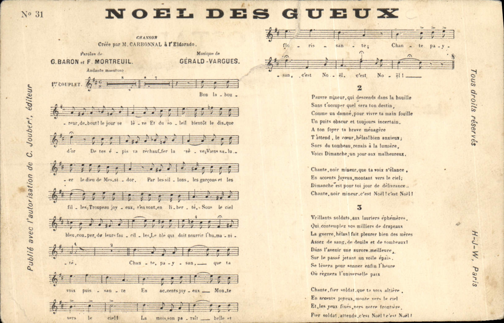 CPA Noel des Gueux Baron Mortreuil Gerald Vargues