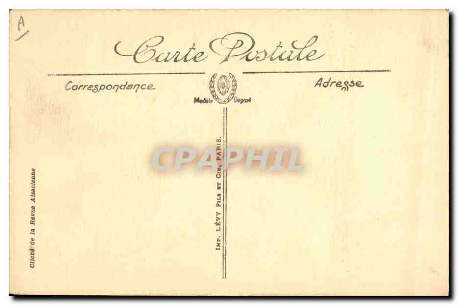 CPA Folklore Alsace Homme — Verso