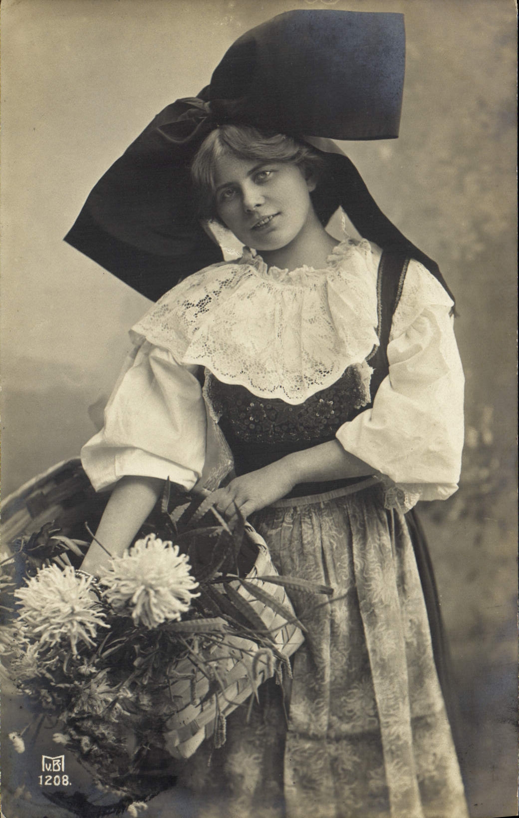 CPA Folklore Alsace Alsacienne