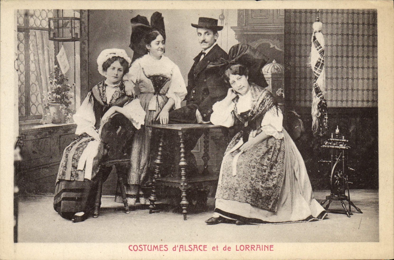 CPA Folklore Alsace Lorraine