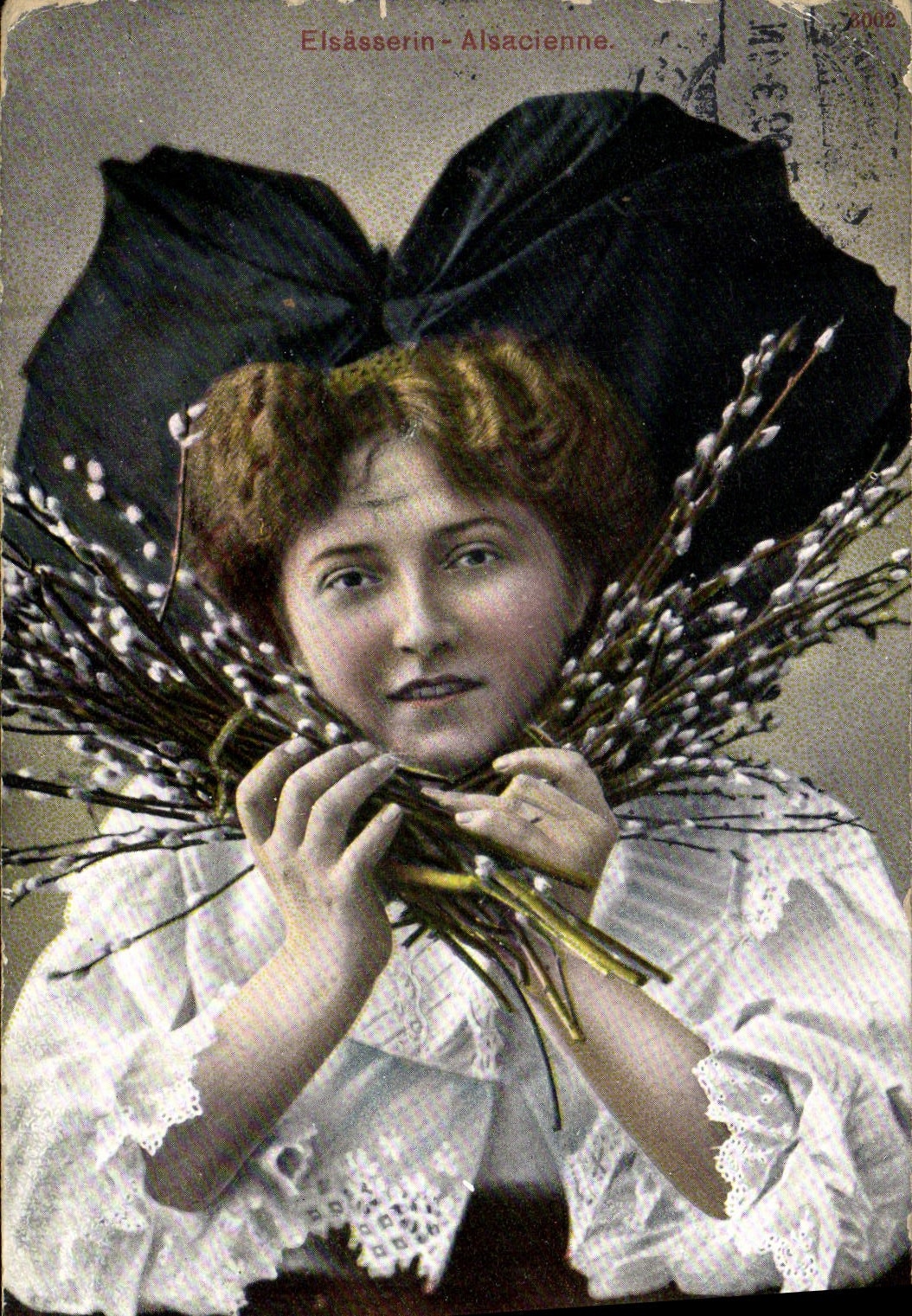 CPA Folklore Alsace Alsacienne