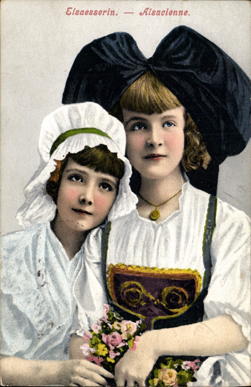 CPA Folklore Alsace Alsacienne