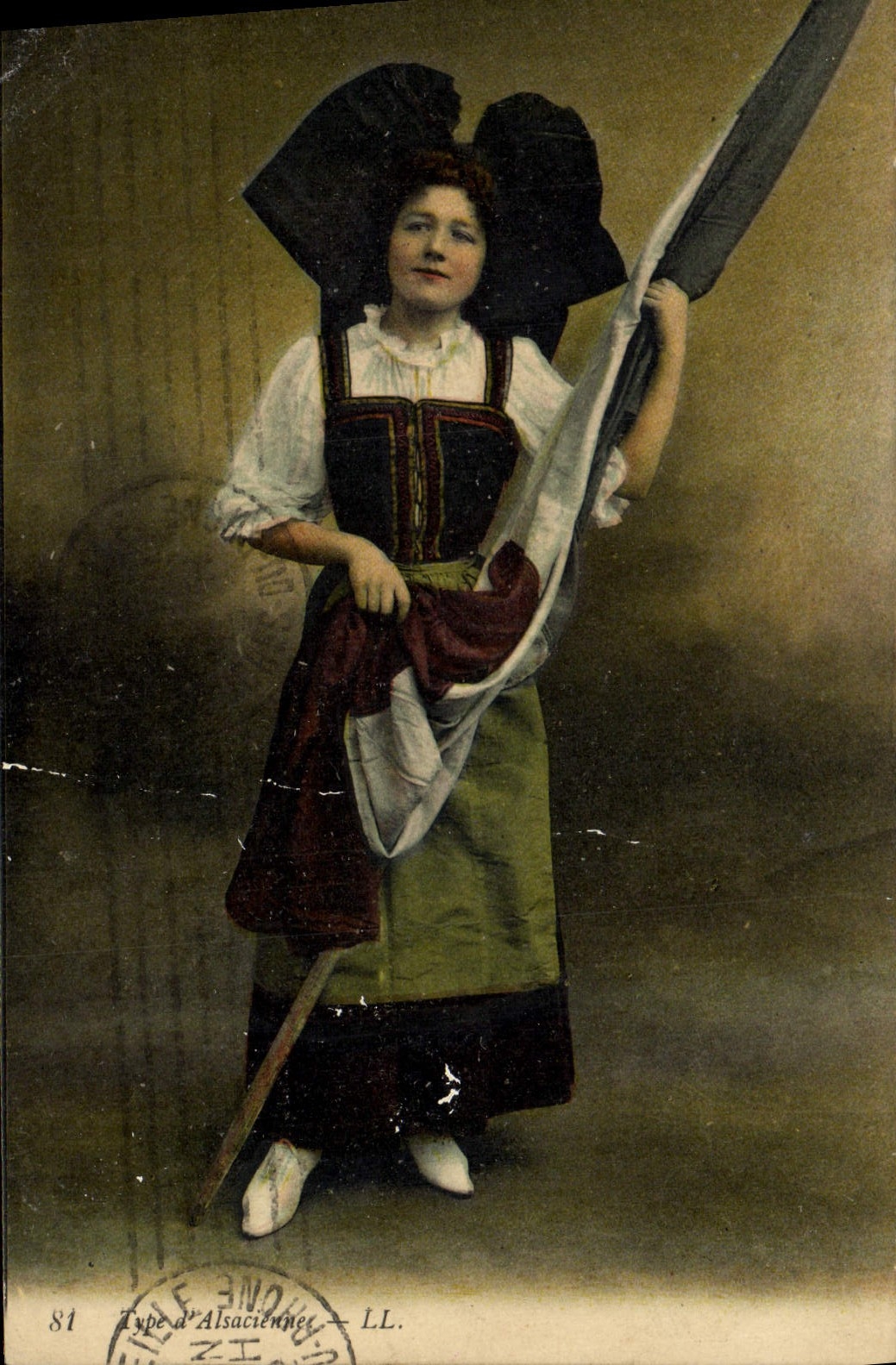 CPA Folklore Alsace Alsacienne