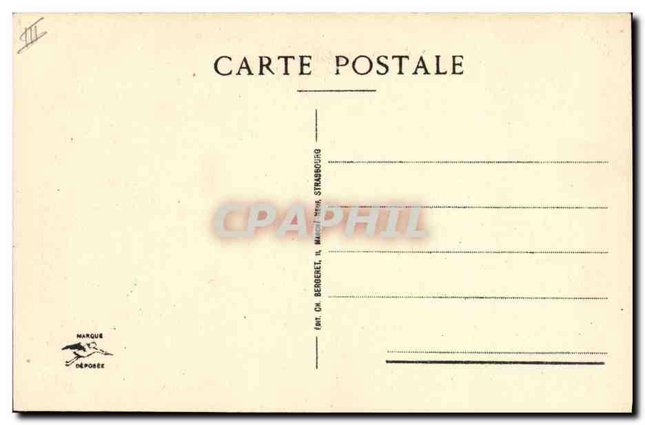 CPA Folklore Alsace Alsacienne — Verso