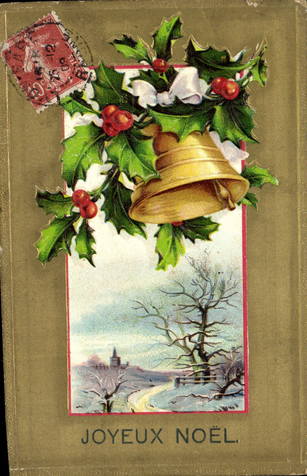 CPA Fantaisie Fleurs Cloche 