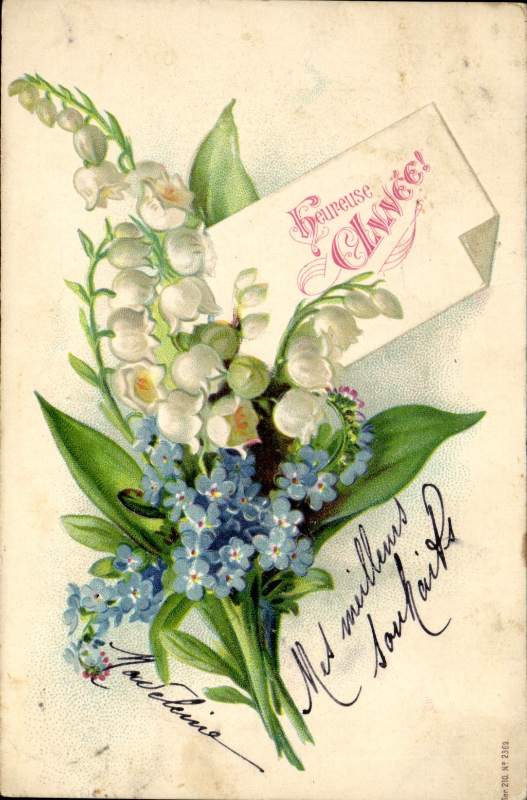 CPA Fantaisie Fleurs Muguet