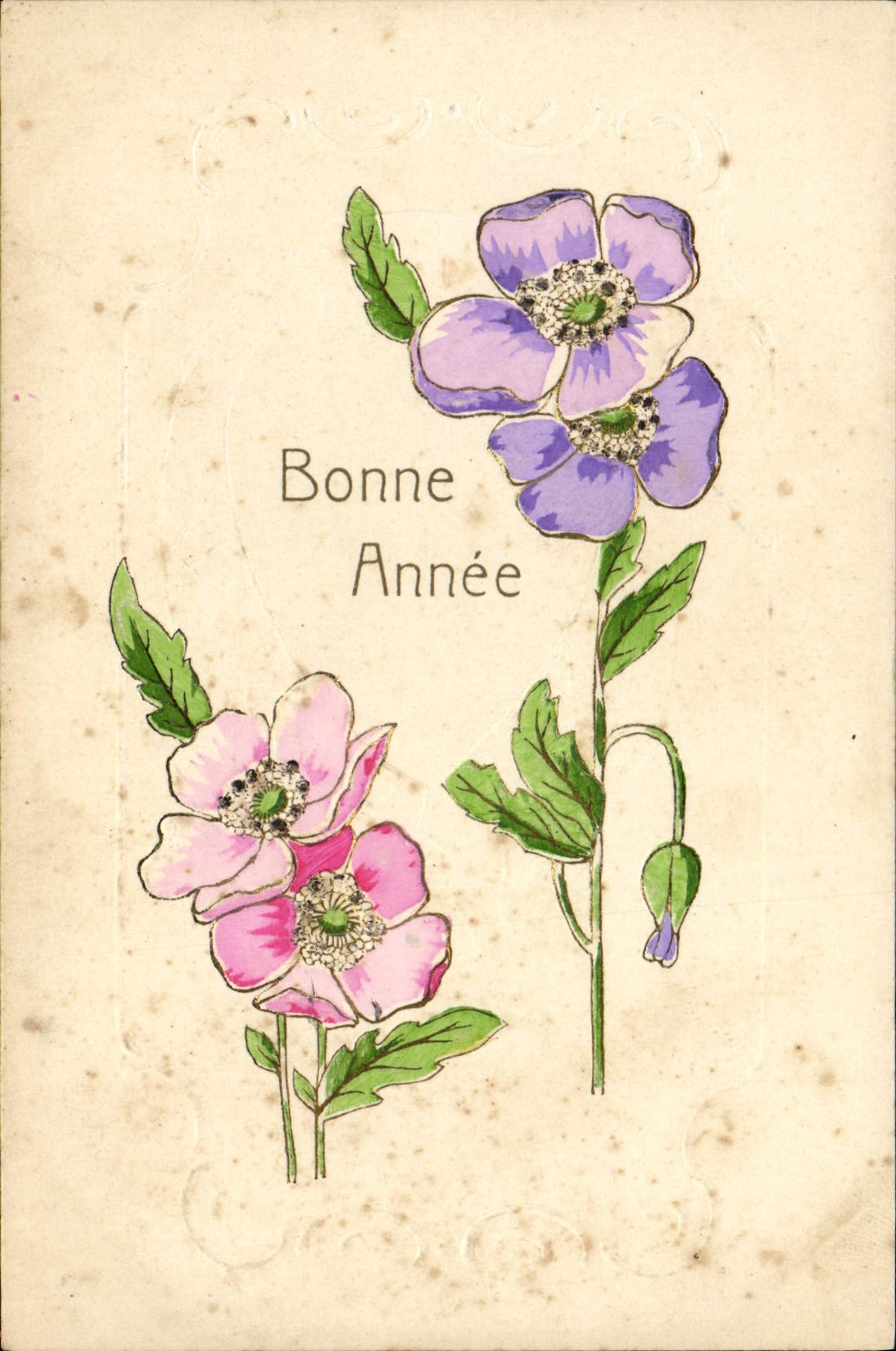 CPA Fantaisie Fleurs 