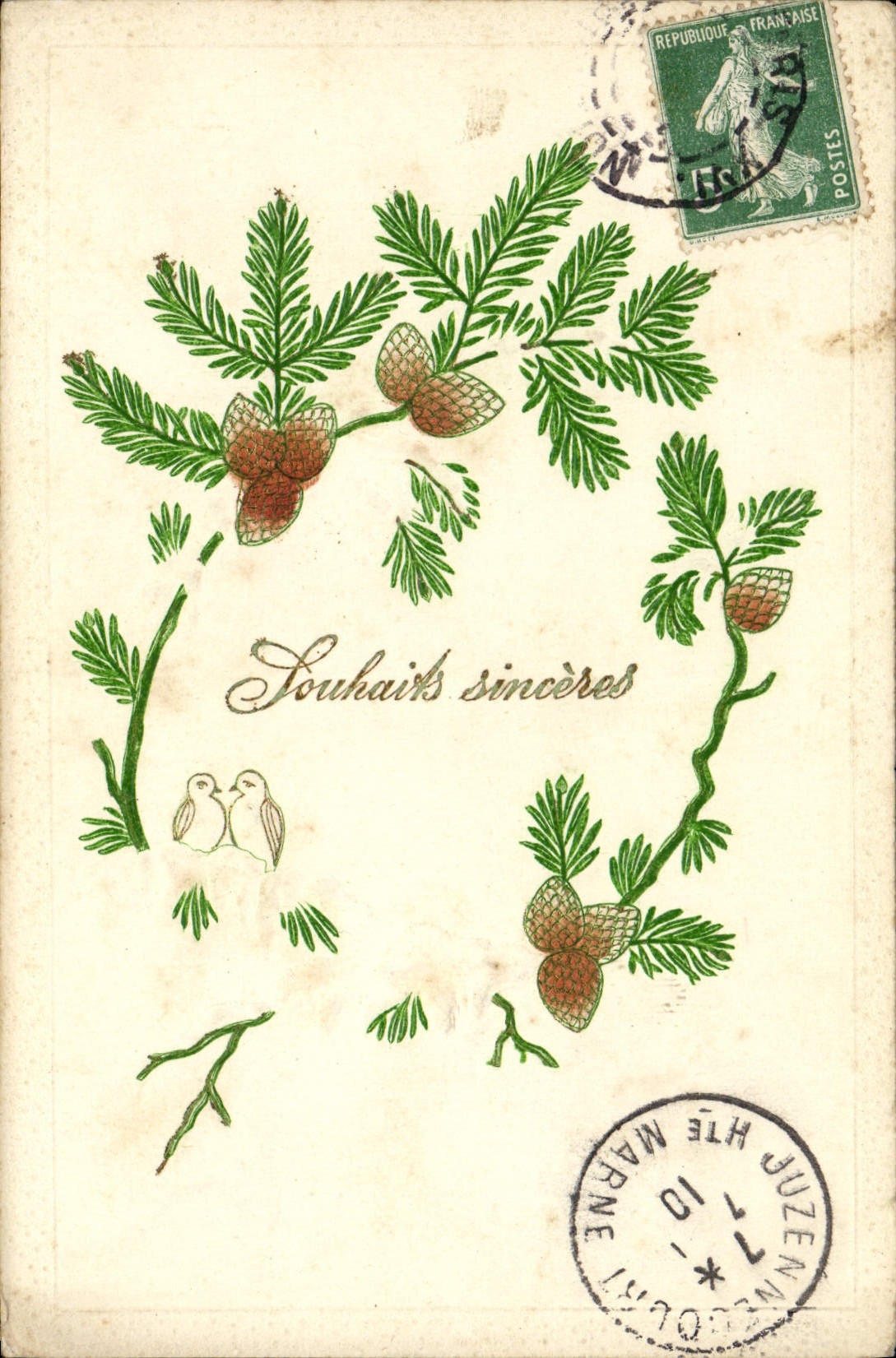 CPA Fantaisie Fleurs 