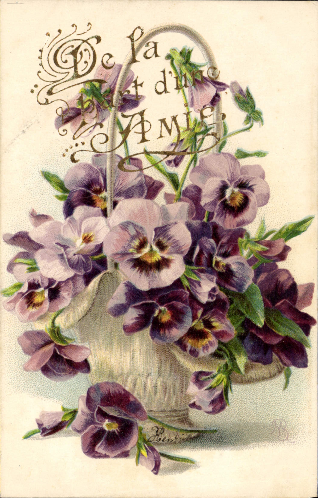 CPA Fantaisie Fleurs 