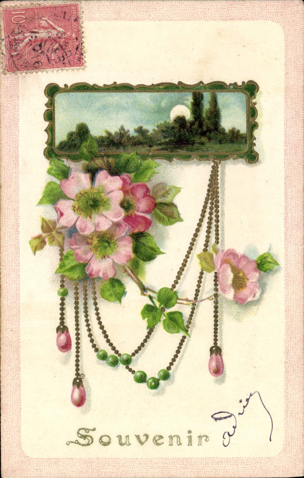 CPA Fantaisie Fleurs 