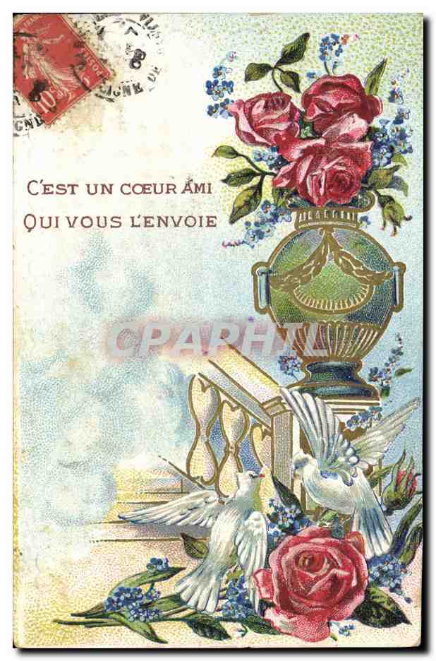 CPA Fantaisie Fleurs 
