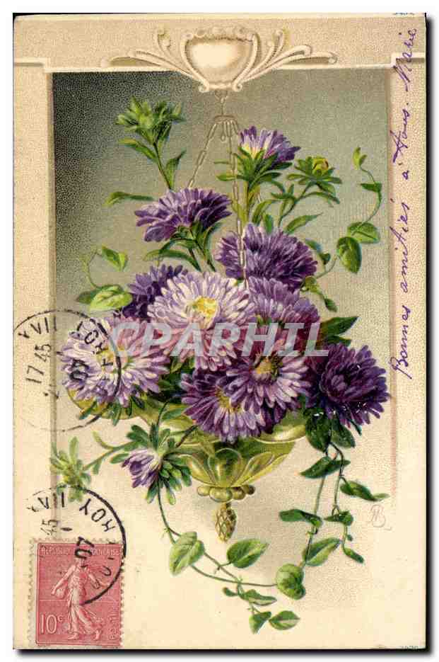 CPA Fantaisie Fleurs 
