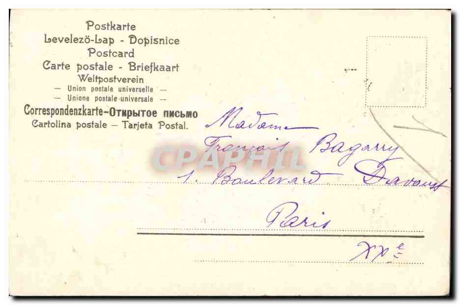CPA Fantaisie Fleurs  — Rückseite