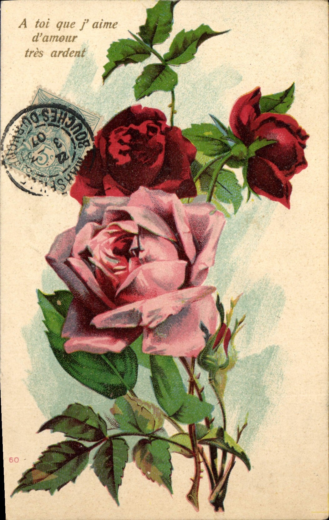 Roses — A toi que j'aime d'amour très ardent — Bouches-du-Rhône, n°60