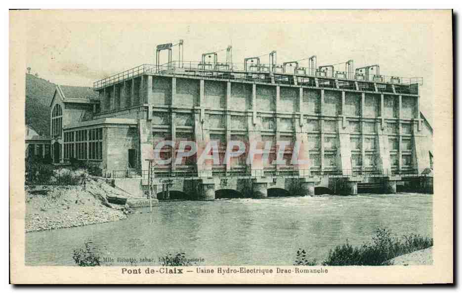 CPA Electricite Pont de Claix Usine hydro electrique Drac Romanche