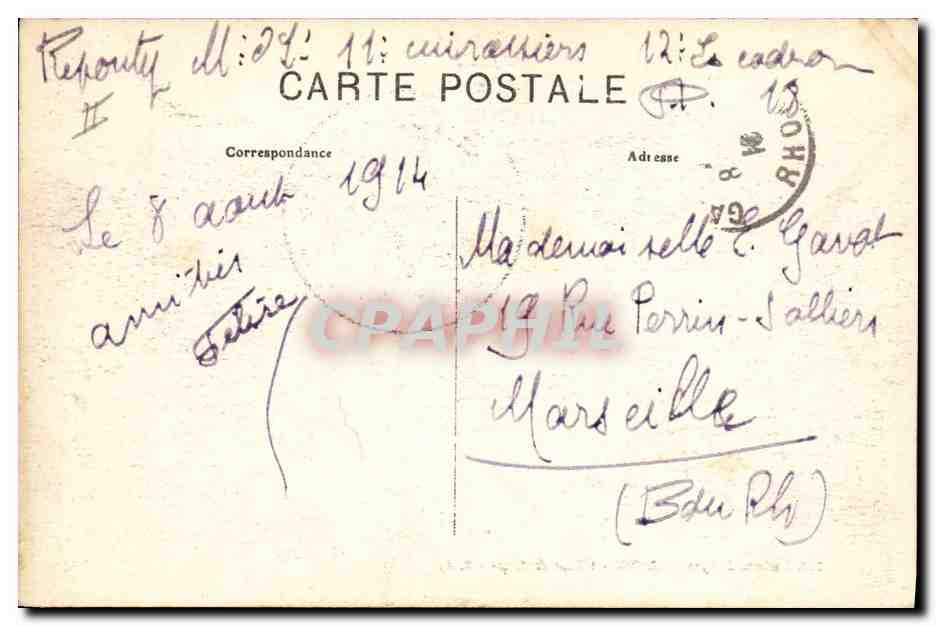 CPA Electricite Environs de Lyon Jonnage Usine electrique — Verso
