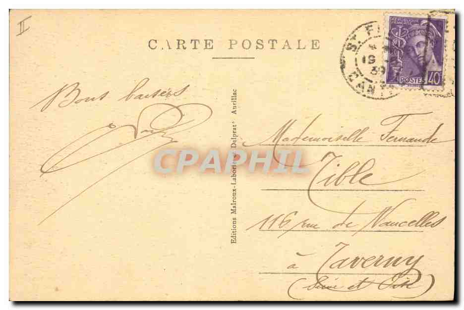 CPA Electricite Les grands travaux de la Truyere le barrage de Sarrans — Verso