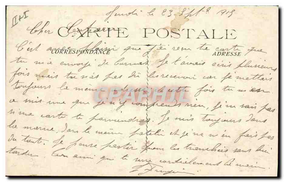 CPA Electricite Madieres Chute de l'usine hydro electrique — Verso