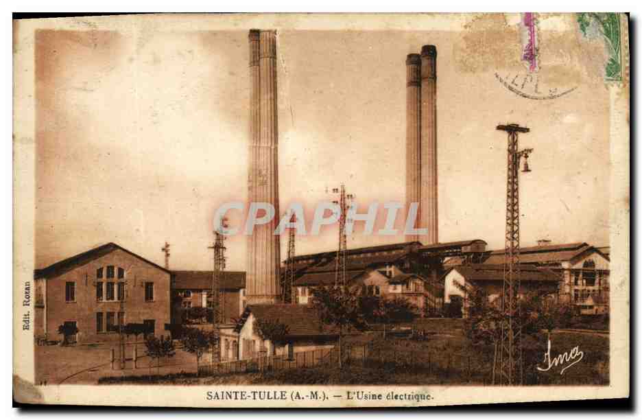 CPA Electricite Saint Tulle L'usine electrique