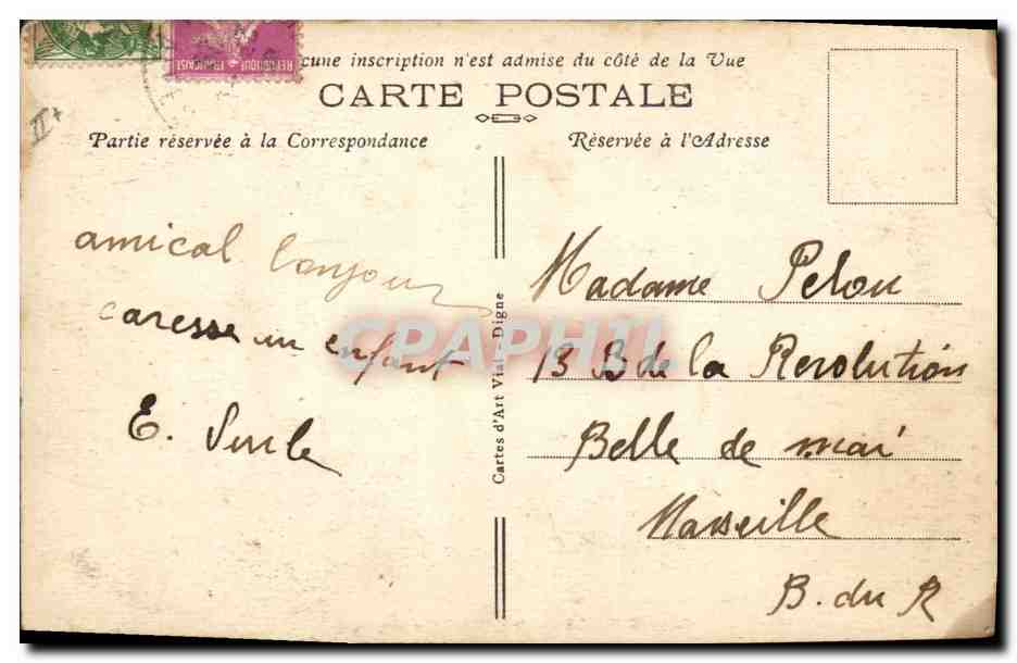 CPA Electricite Saint Tulle L'usine electrique — Rückseite