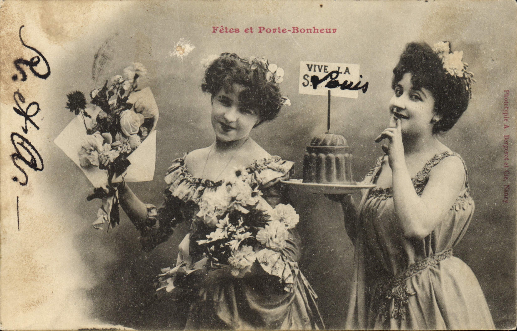 Fêtes et Porte-Bonheur — Fête de Saint-Louis — Phototypie A. Bergeret et fils, Nancy