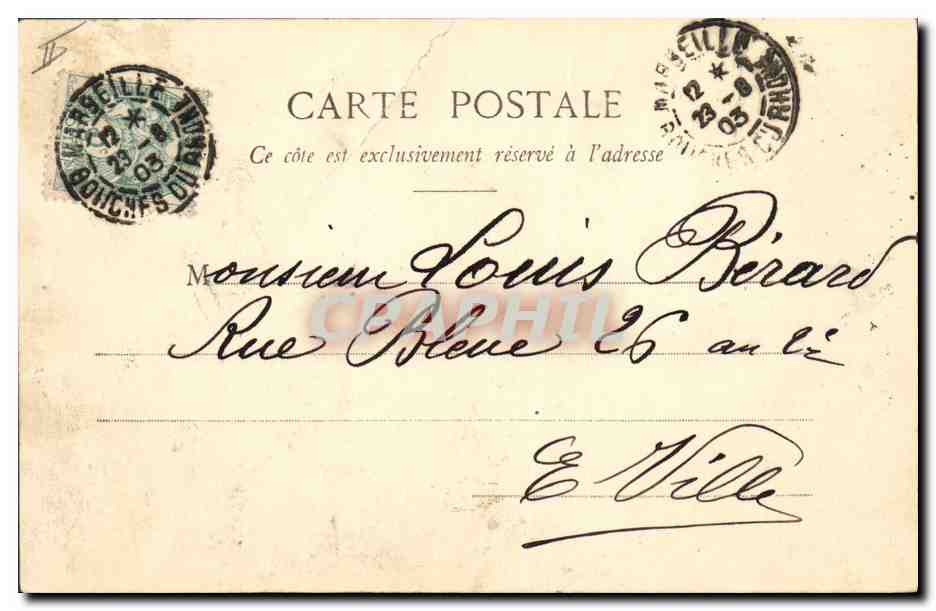 Fêtes et Porte-Bonheur — Fête de Saint-Louis — Phototypie A. Bergeret et fils, Nancy — Reverso