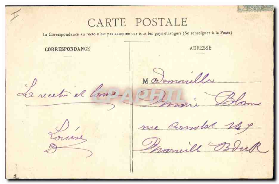CPA Fantaisie Enfant Le Petit Jean — Verso