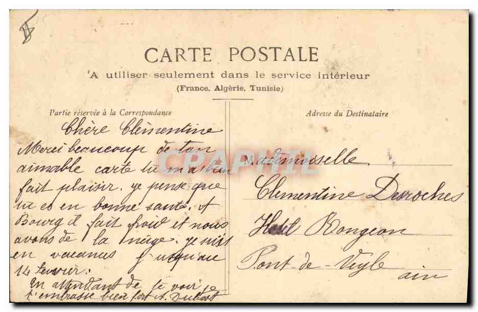 CPA Fantaisie Enfants L'ecole buissonniere  — Rückseite