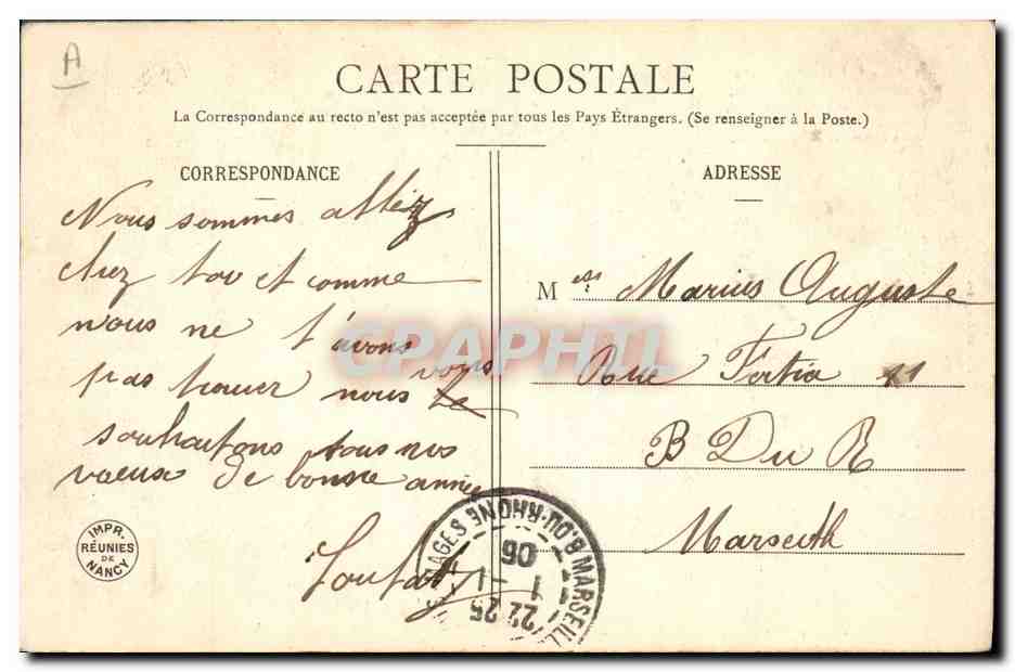 Madame la Nouvelle Année — Surprises de l'Année — Édition Bergeret — Verso