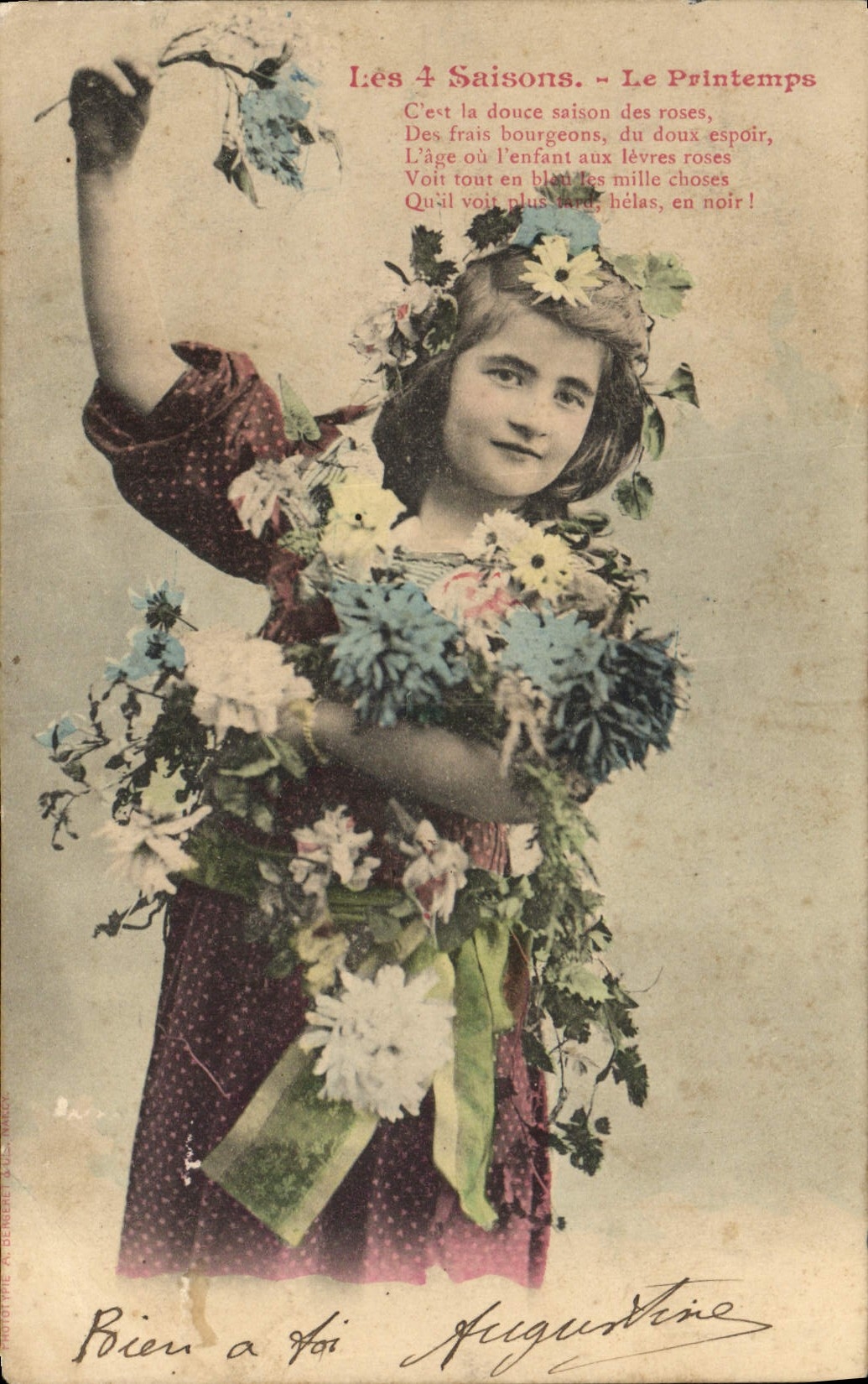 Les 4 Saisons - Le Printemps — Photographe A. Deriguel & Cie, n° de série non visible