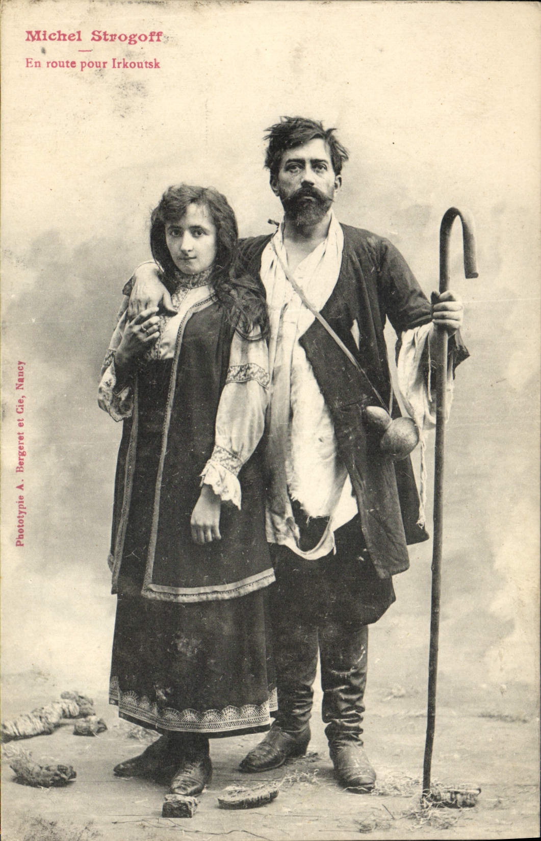 Michel Strogoff — En camino hacia Irkutsk — Fototipo A. Bergeret et Cie, Naucy
