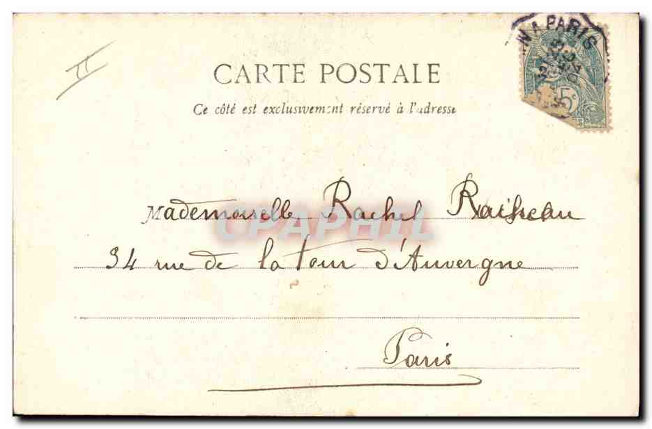 CPA Fantaisie Enfant Le Noel du Petit Ramoneur  — Rückseite