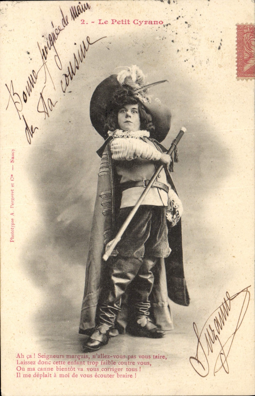 Le Petit Cyrano — Phototype A. Pergernet et Cie — Nancy
