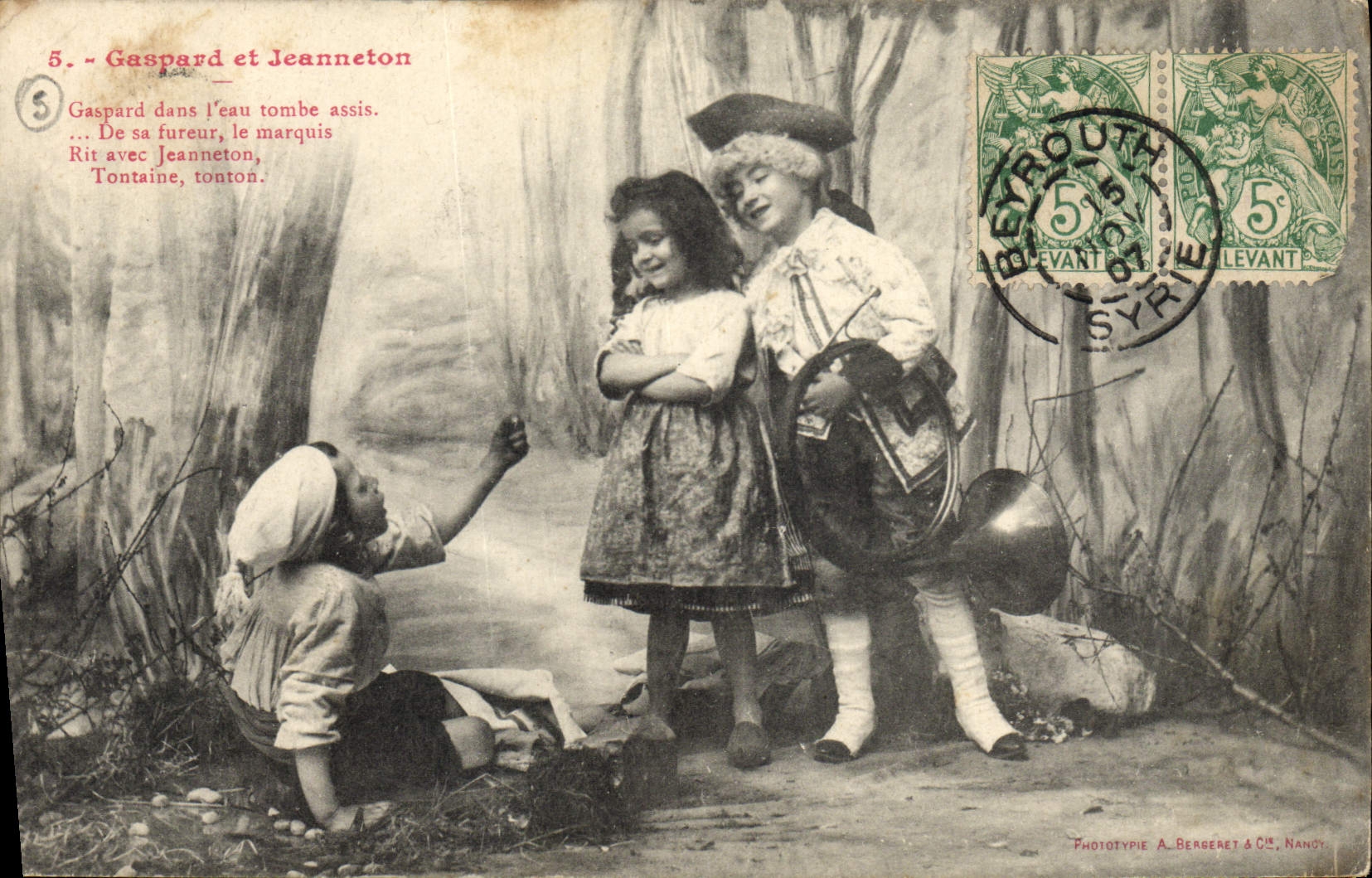 CPA Fantaisie Enfants Gaspard et Jeanneton 