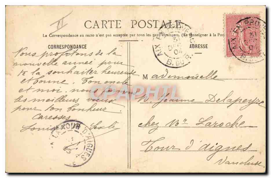 CPA Fantaisie Enfant Coq  — Rückseite