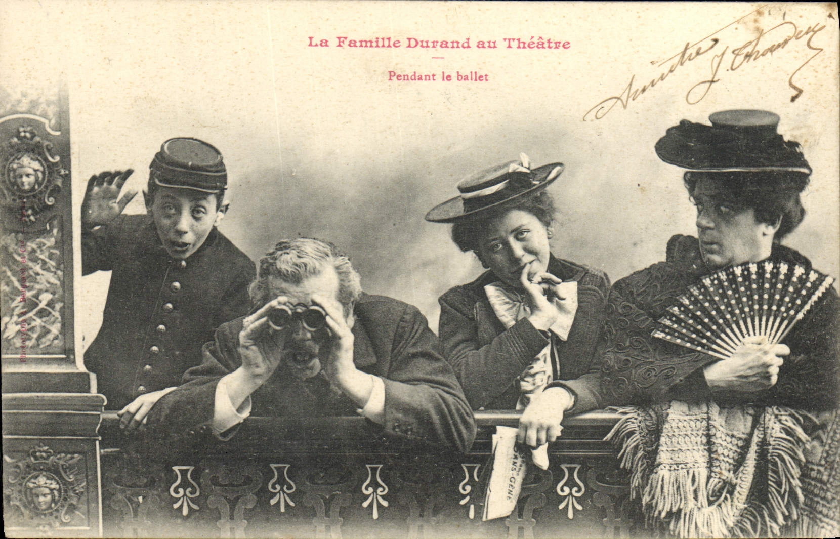La Famille Durand au Théâtre — Pendant le ballet — Éditeur : Paris Clair