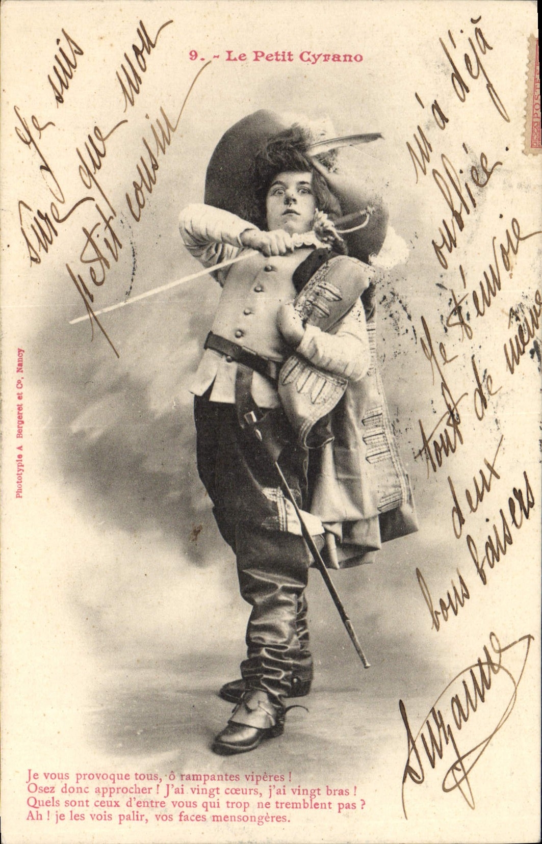 Der kleine Cyrano — Phototype A Bergeret et Co, Nancy — Nr. 9