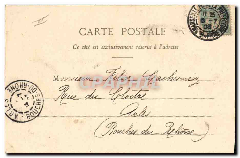 Le Petit Cyrano — Sujet comique en costume d'époque — Palamède A. Bergeret et Co. — N°8 — Verso