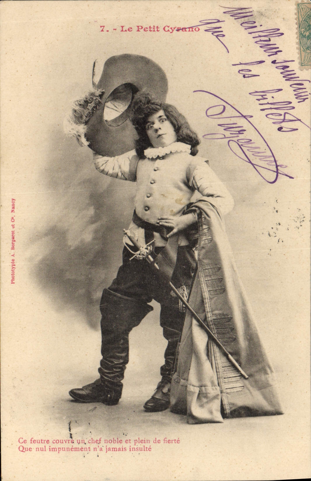 CPA Fantaisie Enfant Le Petit Cyrano 