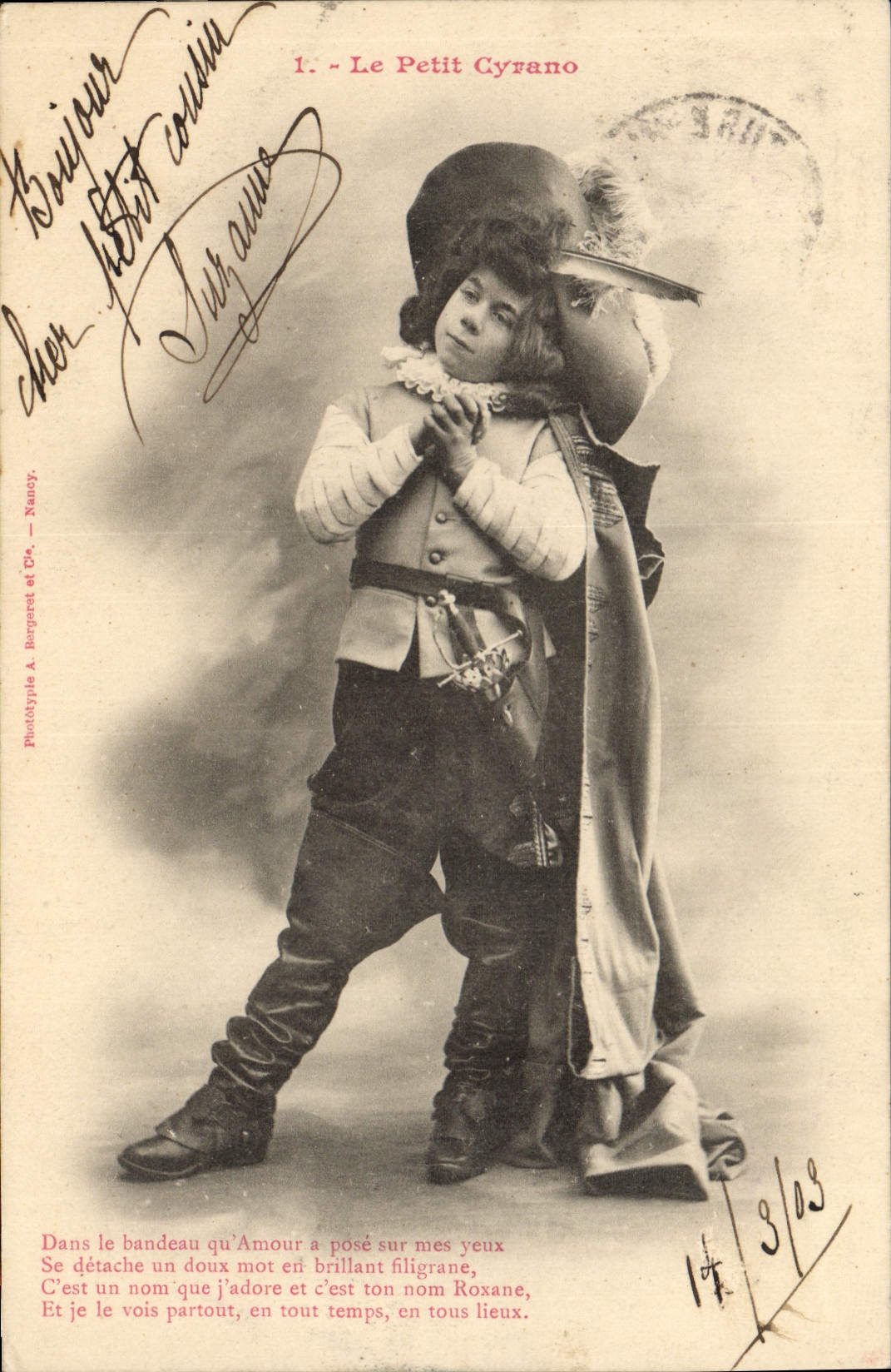 Der kleine Cyrano — Phototypie A. Bergeret et Cie — Nancy