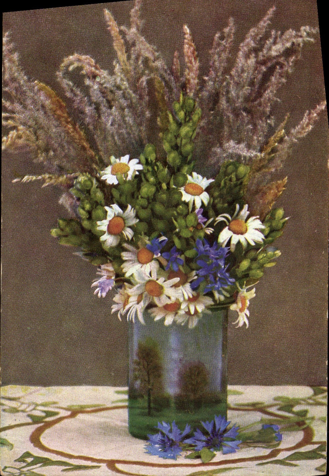 CPA Fantaisie Fleurs 