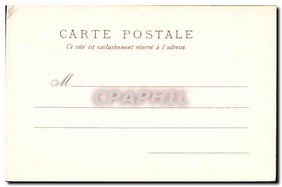 CPA Fantaisie Fleurs  — Rückseite