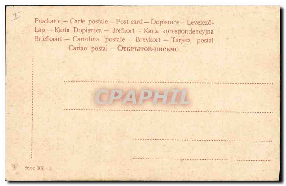 CPA Fantaisie Fleurs  — Rückseite