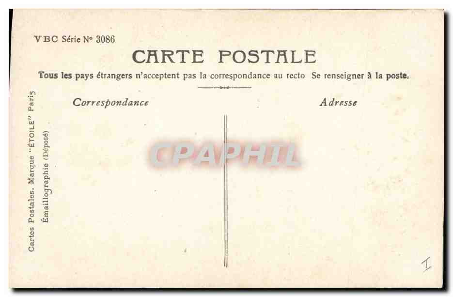 CPA Fantaisie Fleurs Heliotrope Amour eternel — Rückseite