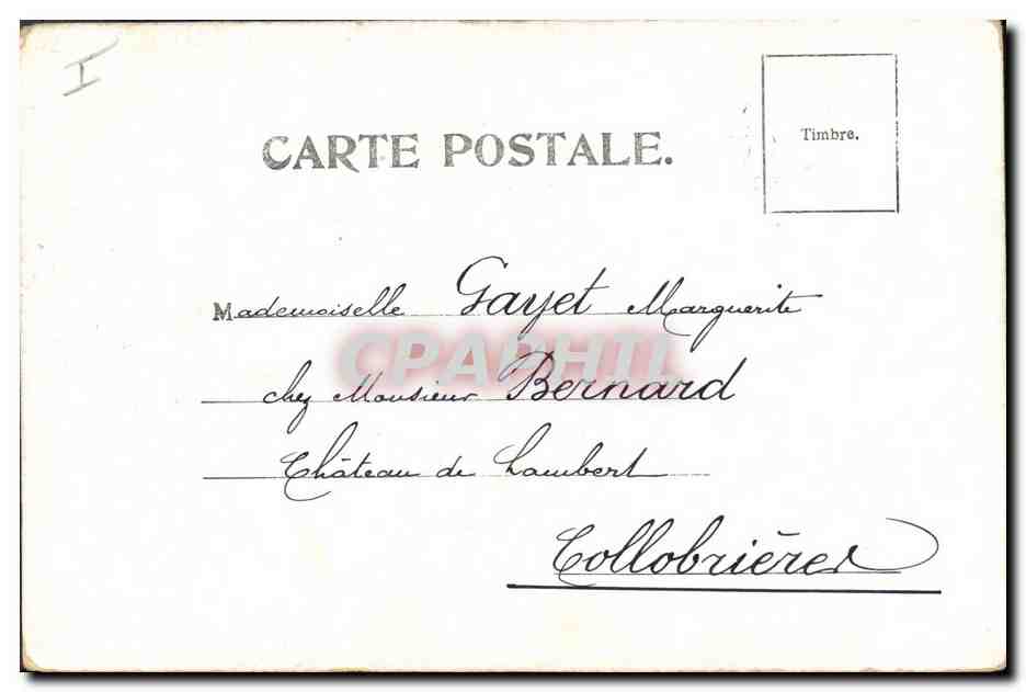 CPA Fantaisie Fleurs  — Rückseite