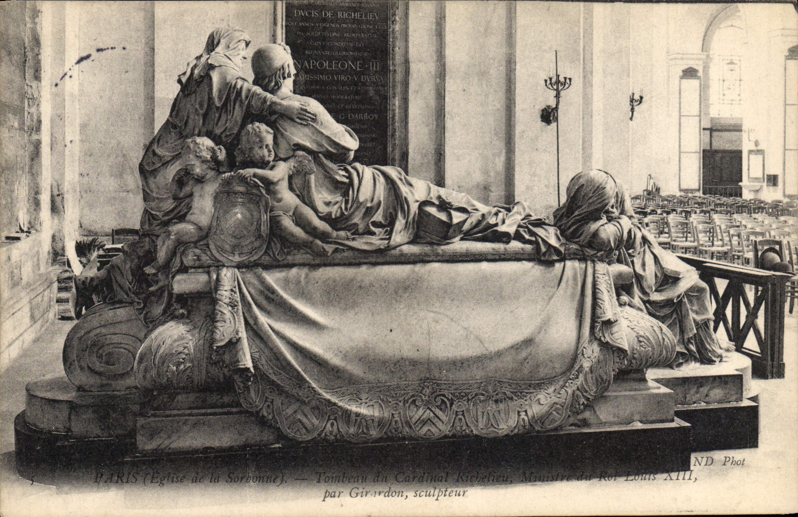 CPA Paris Eglise de la Sorbonne Tombeau du cardinal Richelieu 
